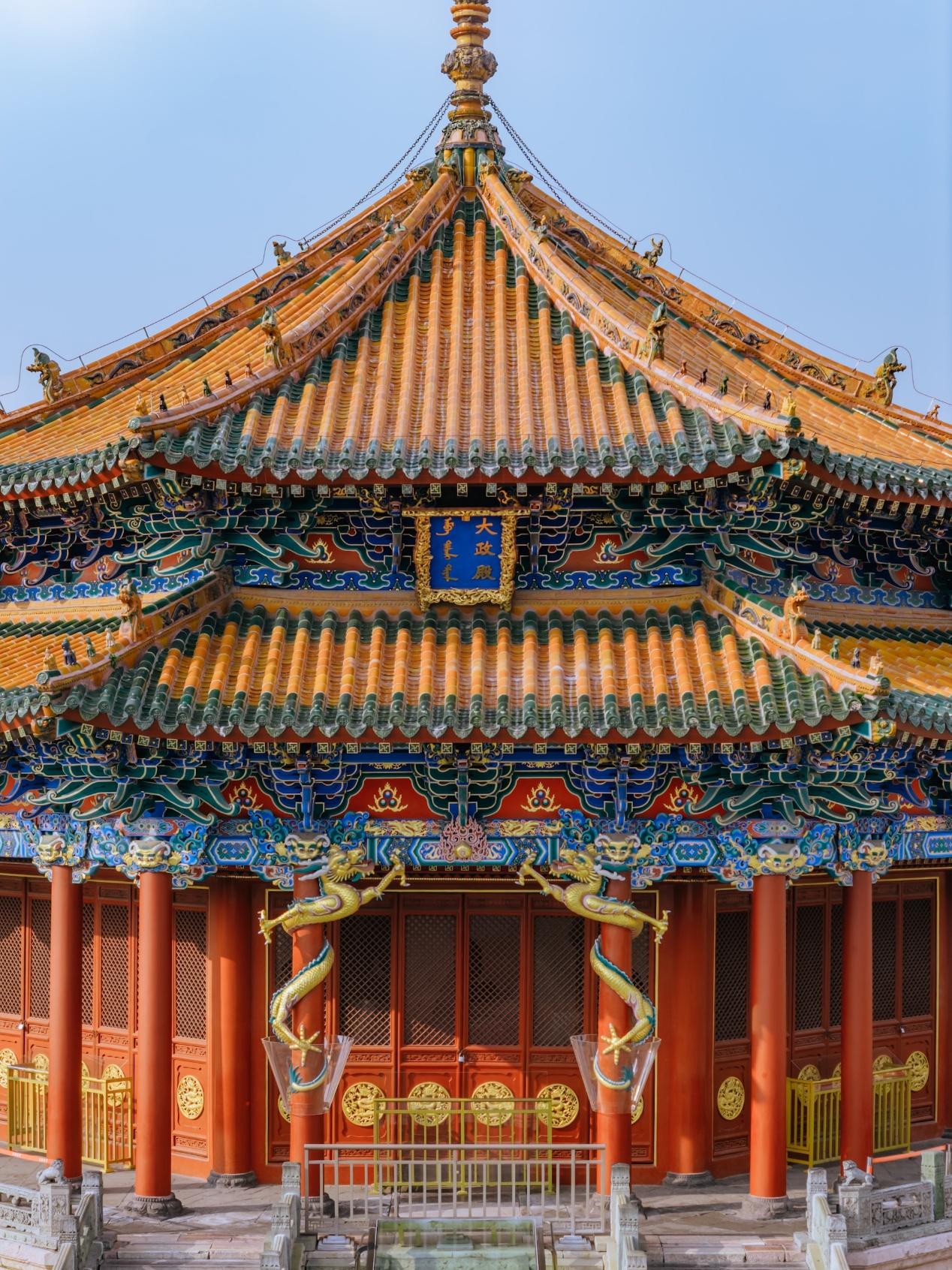 沈阳故宫是中国现存仅有的两大皇家宫殿建筑群之一。邱活摄